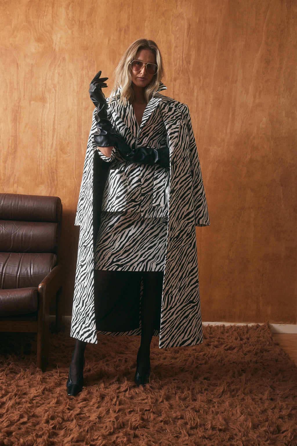Elara Zebra Coat
